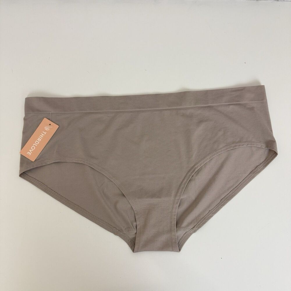 ThirdLove Third Love Mid Rise Brief Panty Underwear Beige 3X Seamless NWT